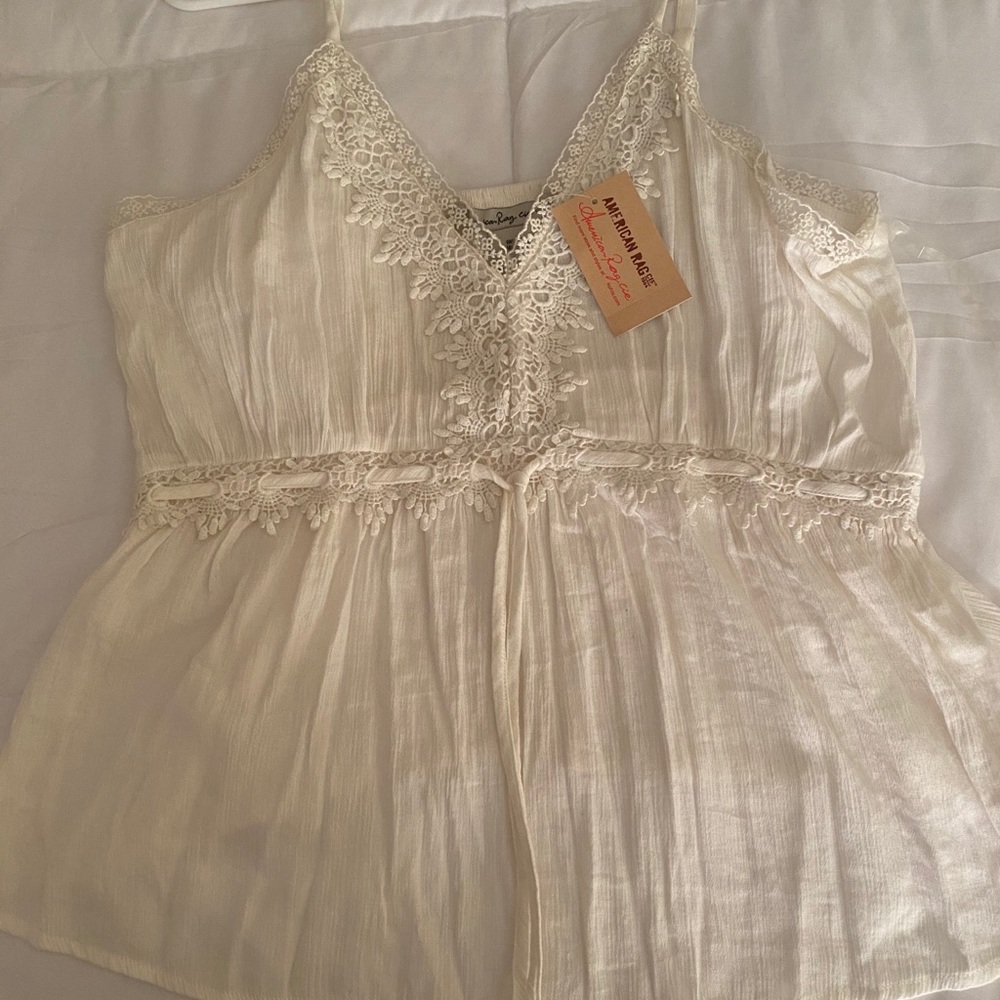 American Rag - Cream Boho inspired top - Picture 2 of 7